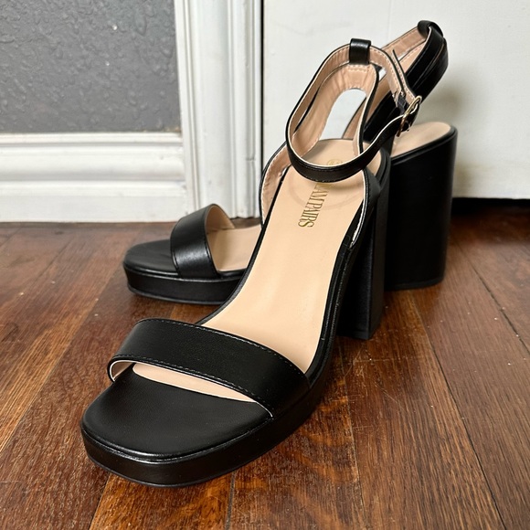 Dream Pairs Women Chunky Block Heel Sandals Ankle Strap Open Toe Party Sandals - Picture 3 of 10